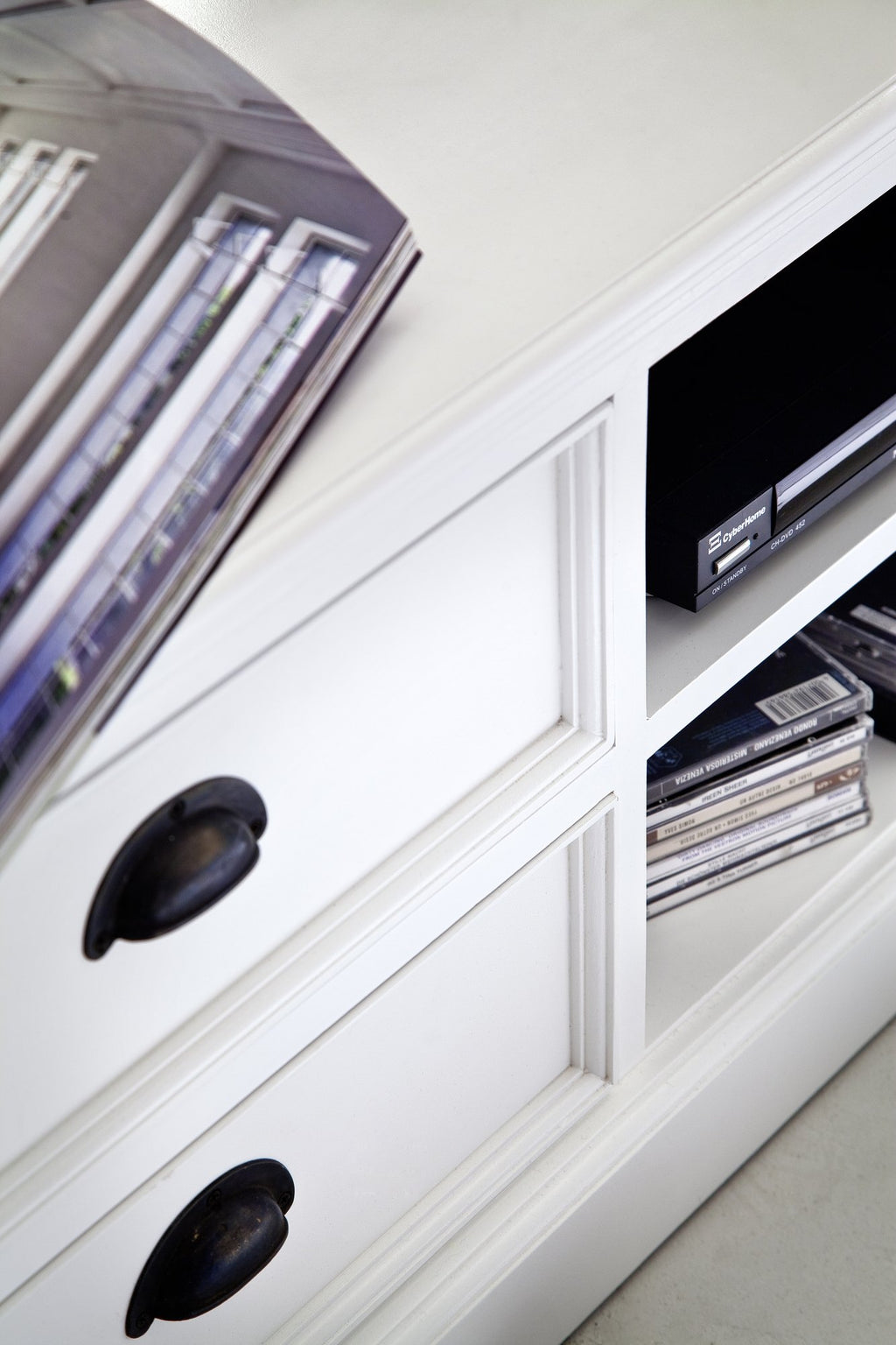 NovaSolo Halifax Medium ETU TV Stand, Classic White – view 7