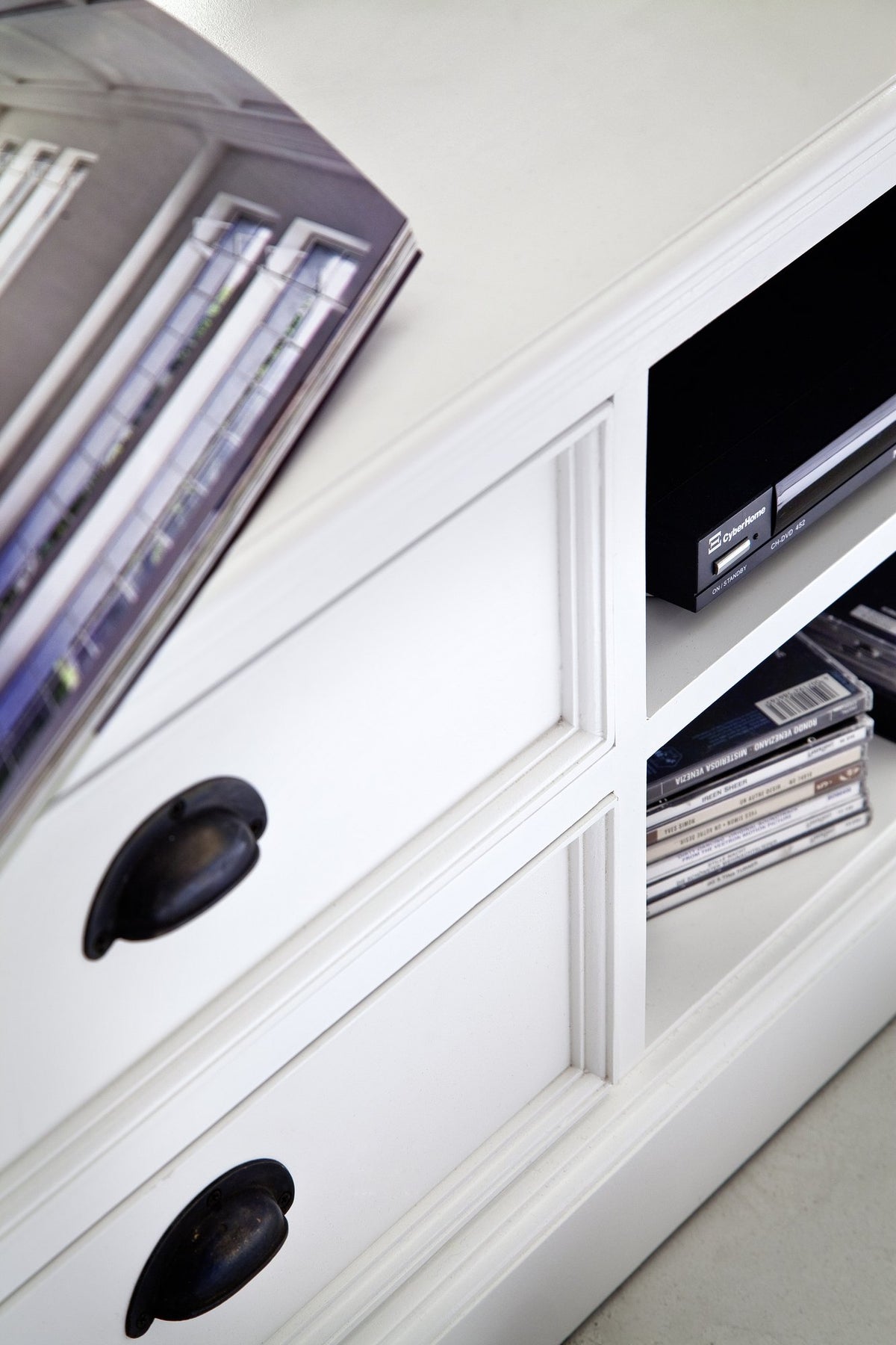 NovaSolo Halifax Large ETU TV Stand, Classic White – view 8