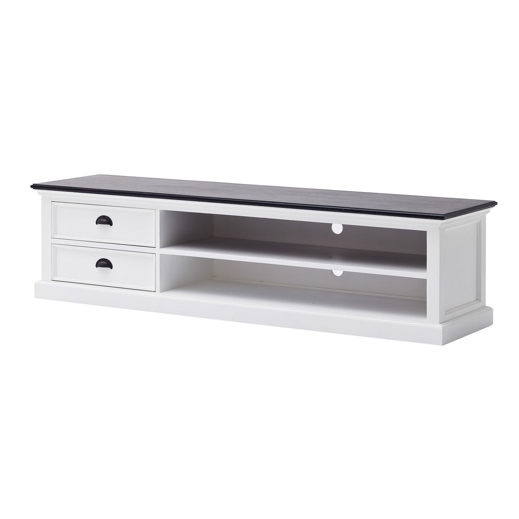 NovaSolo Halifax Contrast Large ETU TV Stand, Classic White & Black – view 2