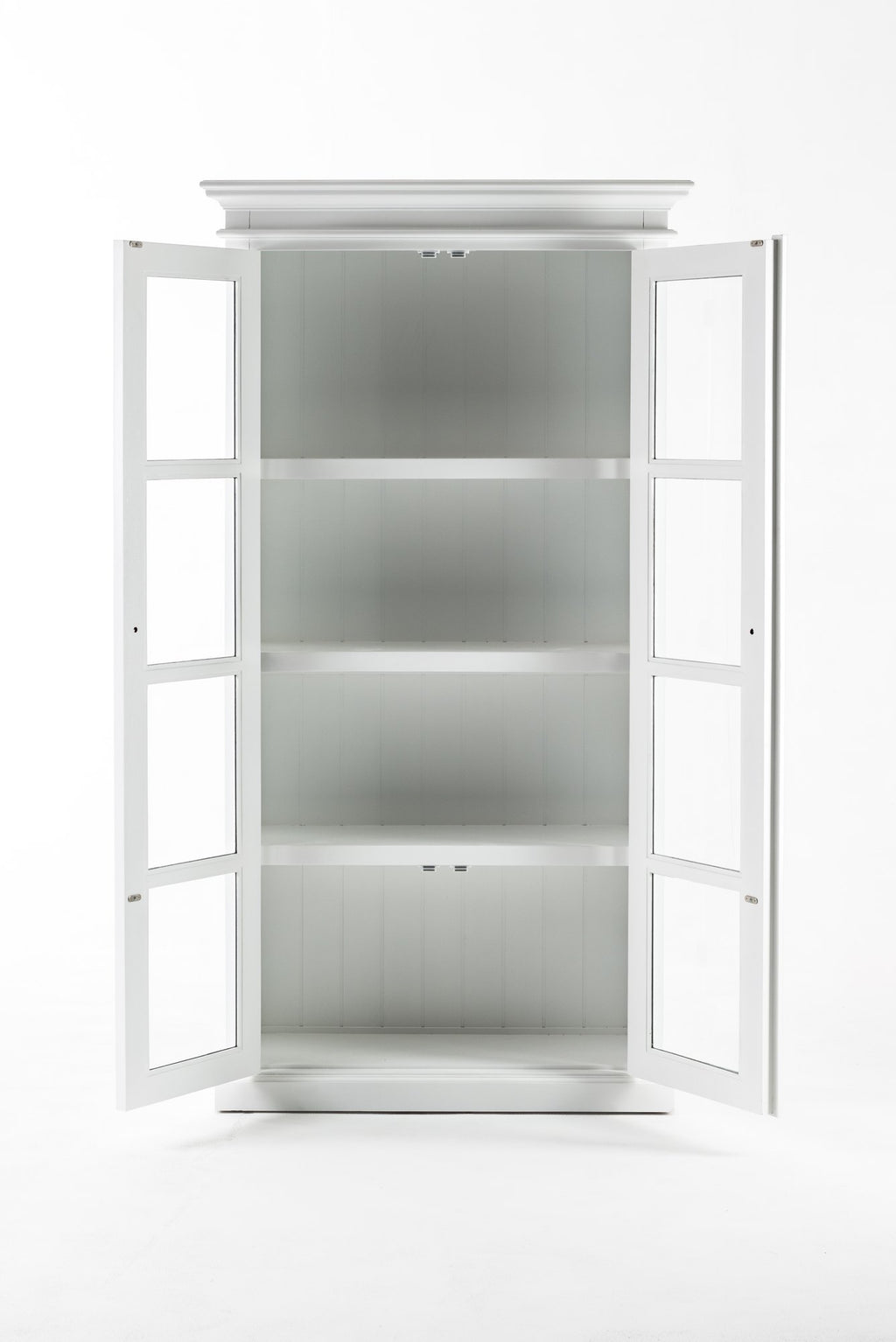 NovaSolo Halifax Double Vitrine Display Cabinet, Classic White – view 10