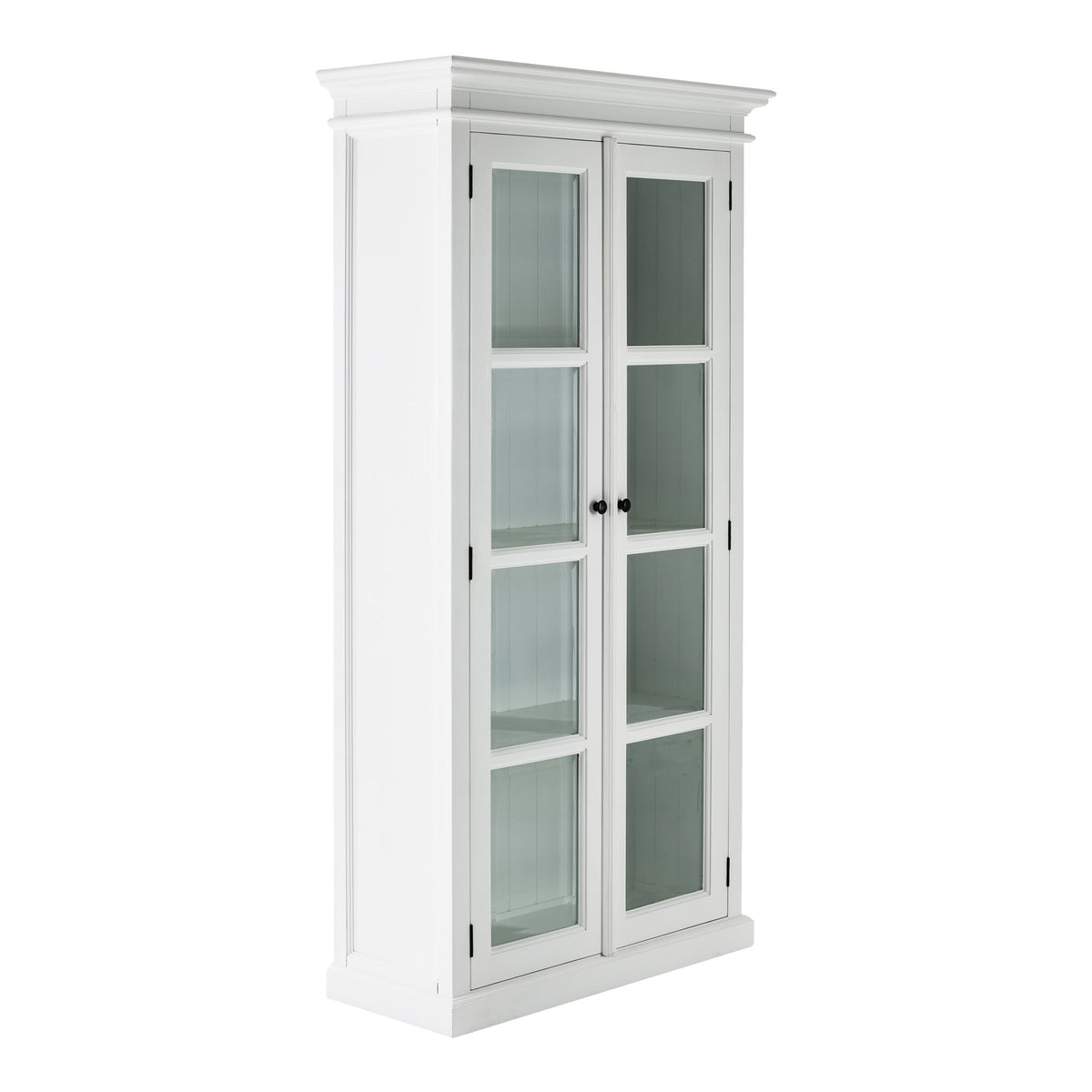 NovaSolo Halifax Double Vitrine Display Cabinet, Classic White – view 2