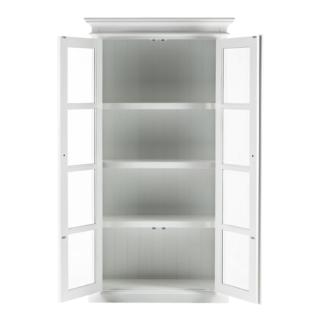NovaSolo Halifax Double Vitrine Display Cabinet, Classic White – view 3