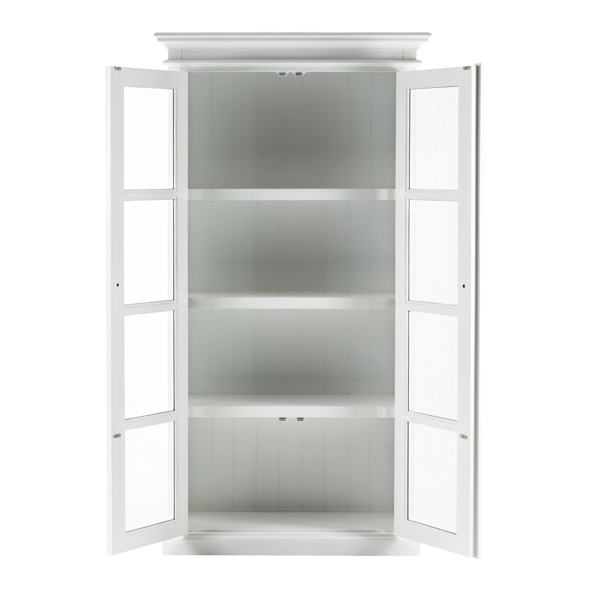 NovaSolo Halifax Double Vitrine Display Cabinet, Classic White – view 3