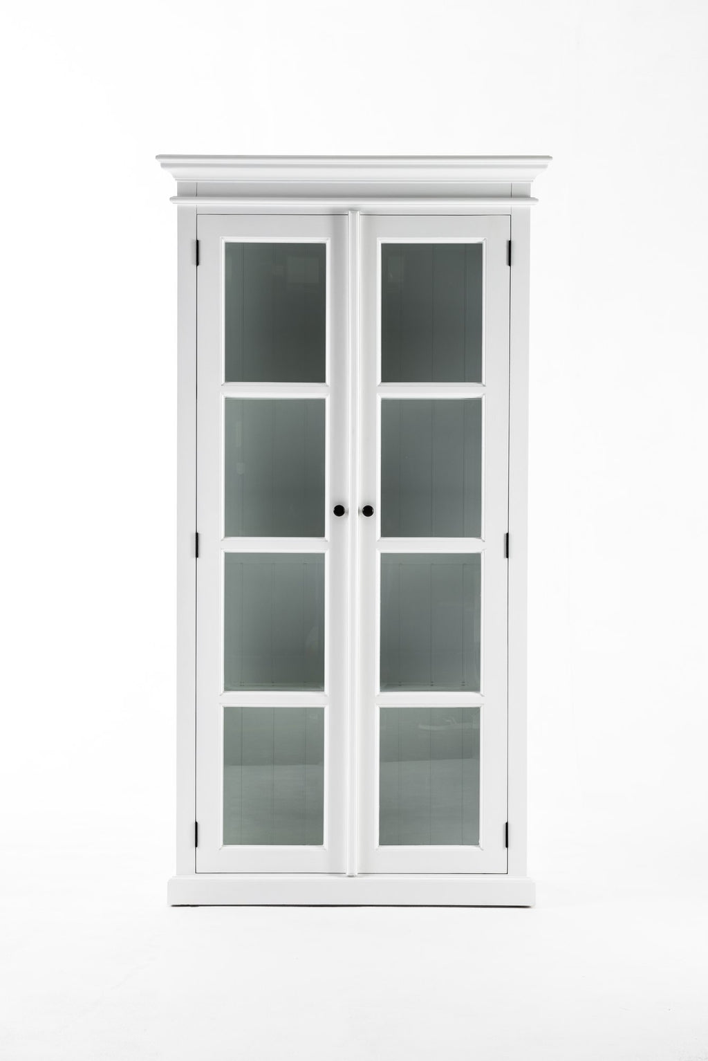 NovaSolo Halifax Double Vitrine Display Cabinet, Classic White – view 9