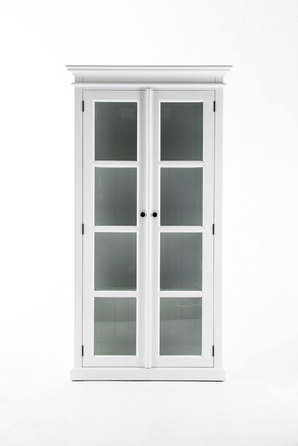 NovaSolo Halifax Double Vitrine Display Cabinet, Classic White – view 9