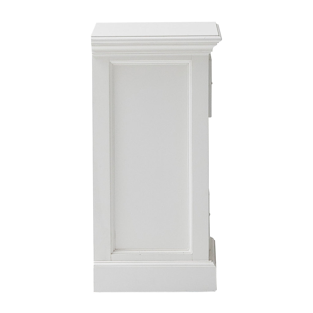 NovaSolo Halifax Bedside Drawer Unit Side Table, Classic White – view 4