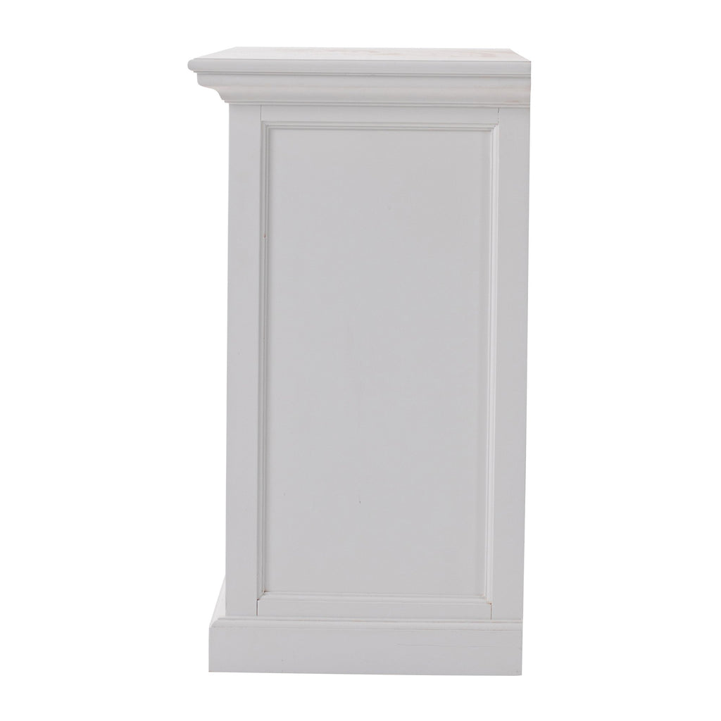 NovaSolo Halifax Bedside Drawer Unit Side Table, Classic White – view 4