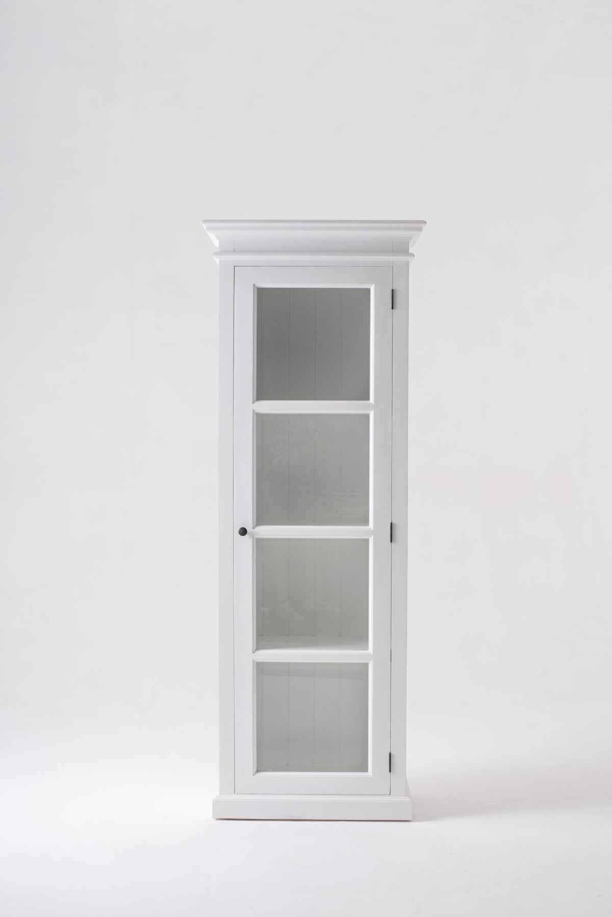 NovaSolo Halifax Single Vitrine Display Cabinet, Classic White – view 10