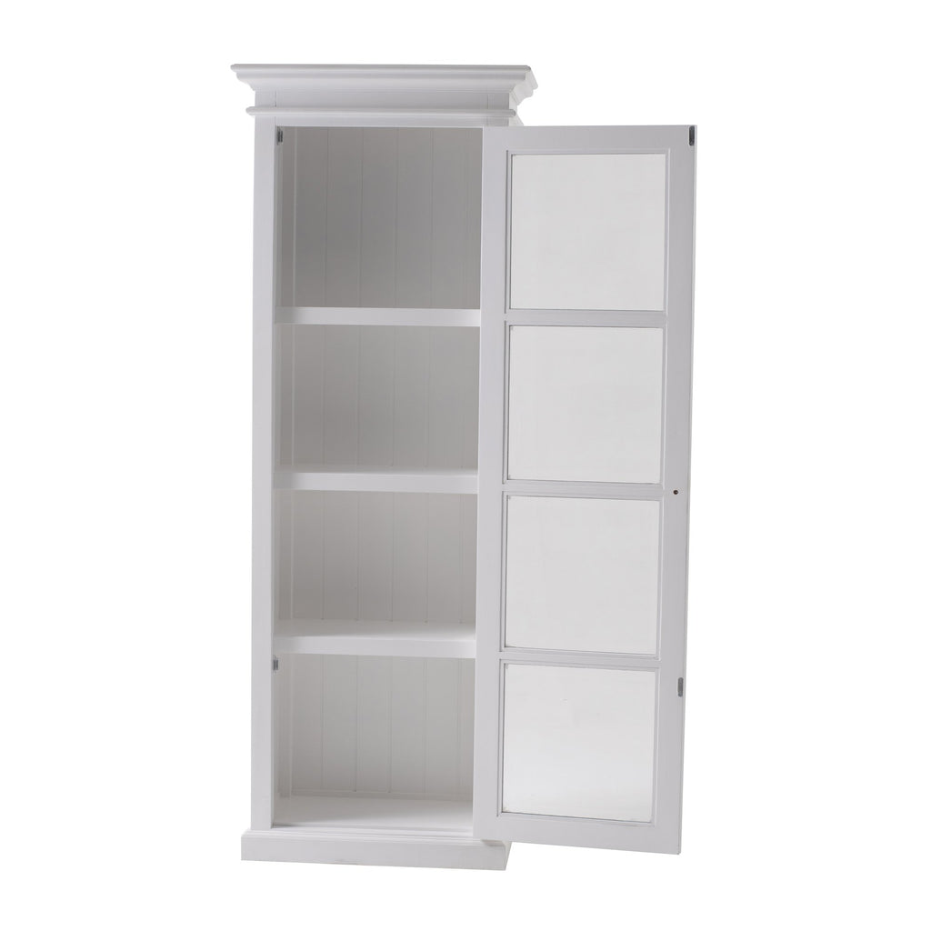 NovaSolo Halifax Single Vitrine Display Cabinet, Classic White – view 2