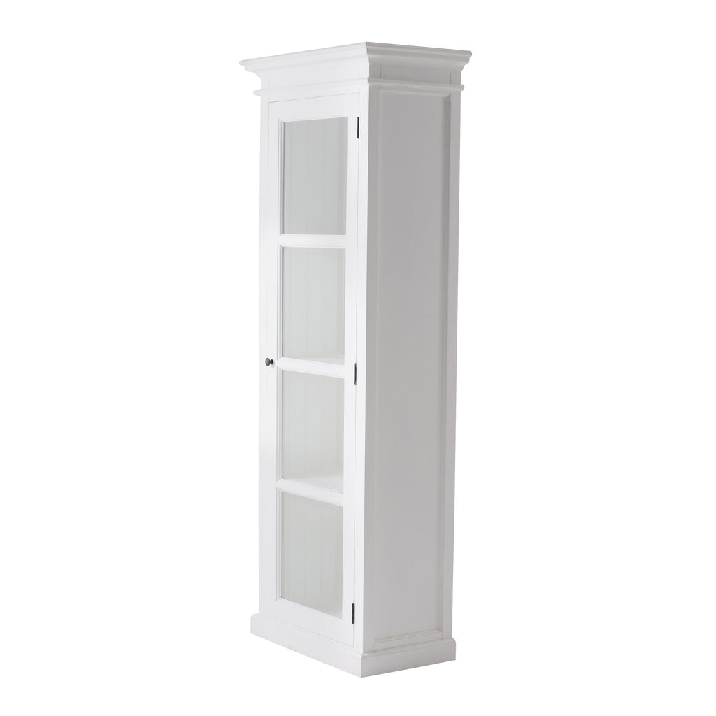 NovaSolo Halifax Single Vitrine Display Cabinet, Classic White – view 3