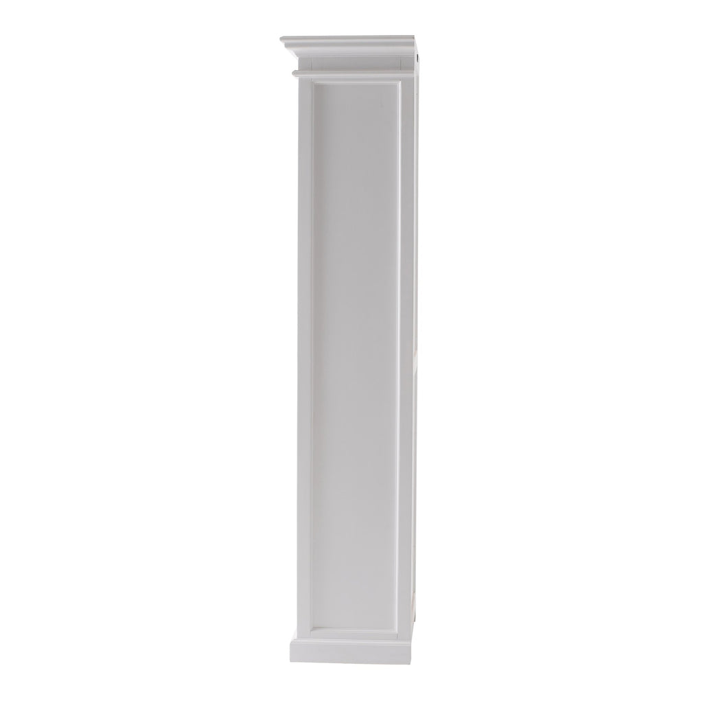 NovaSolo Halifax Single Vitrine Display Cabinet, Classic White – view 4