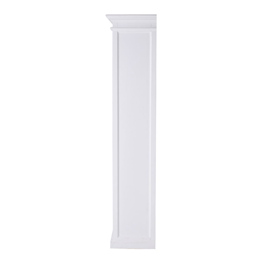 NovaSolo Halifax Bookcase with 1 Drawer, Classic White – view 4