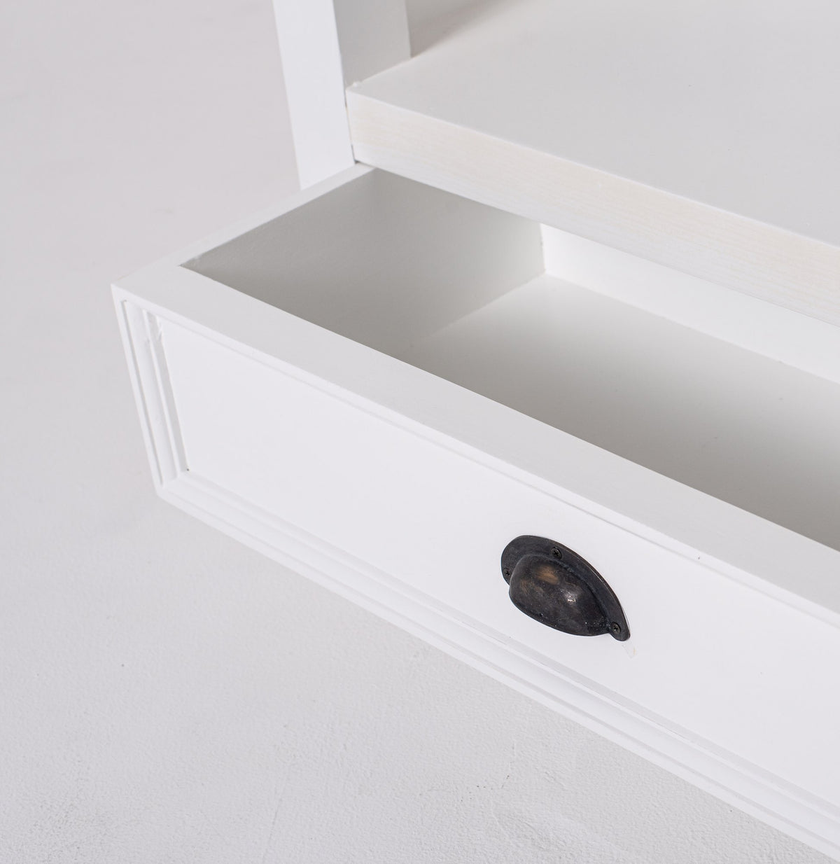 NovaSolo Halifax Bookcase with 1 Drawer, Classic White – view 5