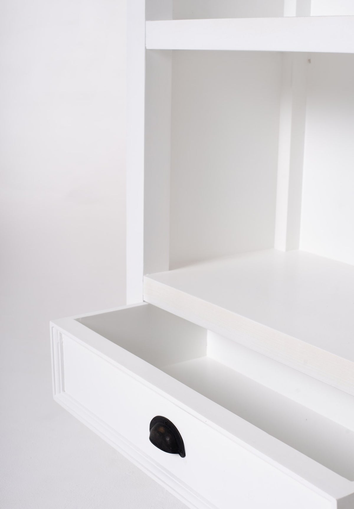NovaSolo Halifax Bookcase with 1 Drawer, Classic White – view 7