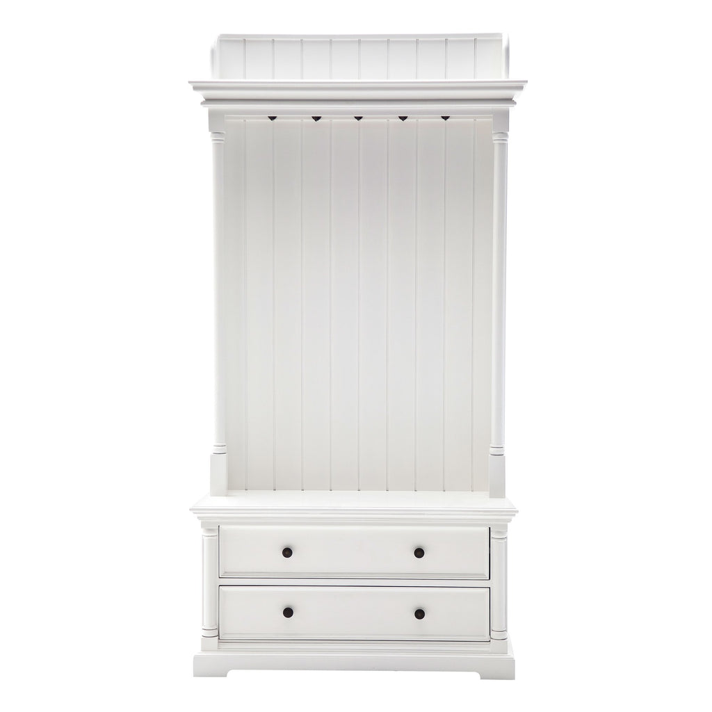 NovaSolo Provence Hall Tree, Classic White