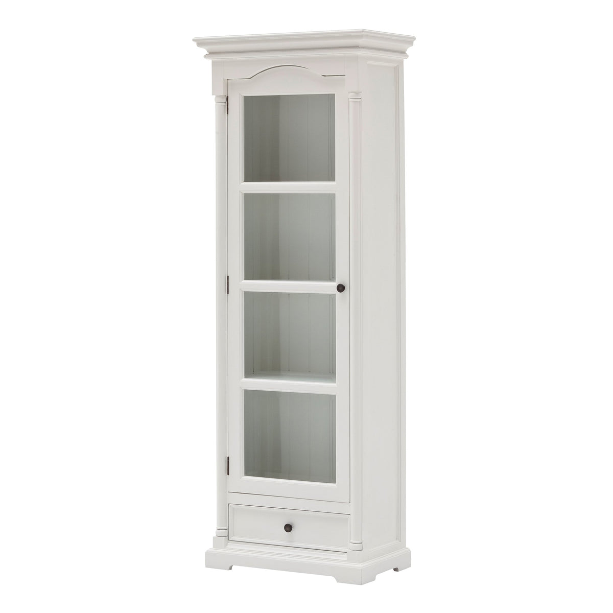 NovaSolo Provence Glass Cabinet Display Cabinet, Classic White – view 2