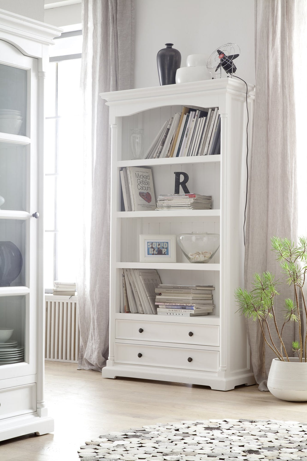 NovaSolo Provence Bookcase, Classic White – view 5