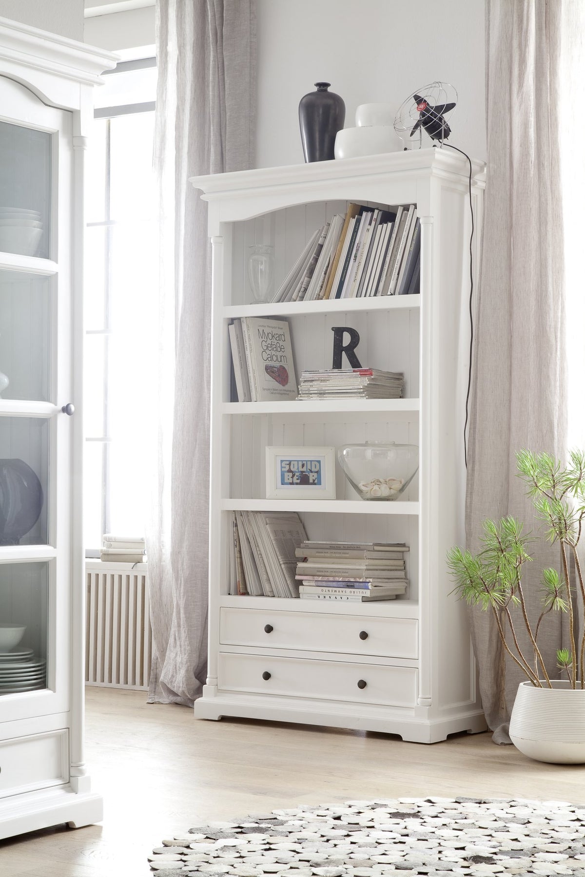 NovaSolo Provence Bookcase, Classic White – view 5