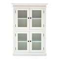 NovaSolo Halifax 2 Level Pantry Display Cabinet, Classic White