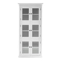 NovaSolo Halifax 3 Level Pantry Display Cabinet, Classic White