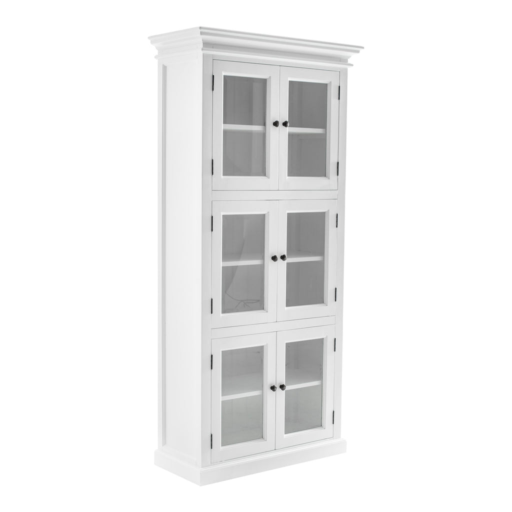NovaSolo Halifax 3 Level Pantry Display Cabinet, Classic White – view 3