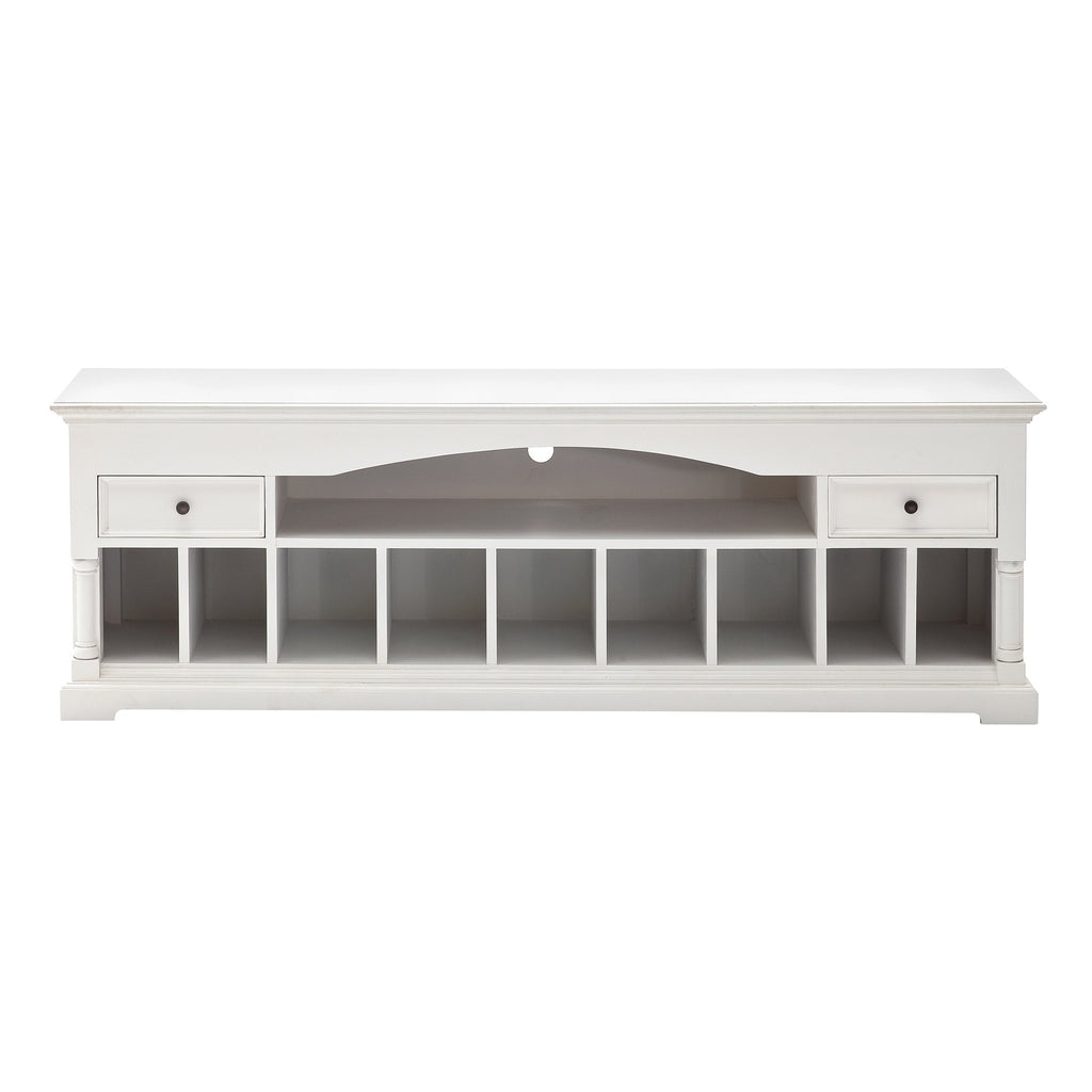 NovaSolo Provence Media Console TV Stand, Classic White