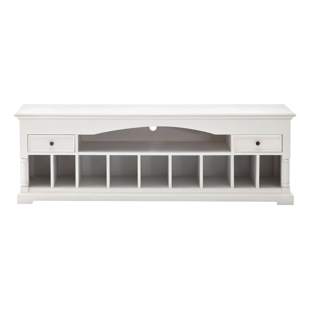 NovaSolo Provence Media Console TV Stand, Classic White
