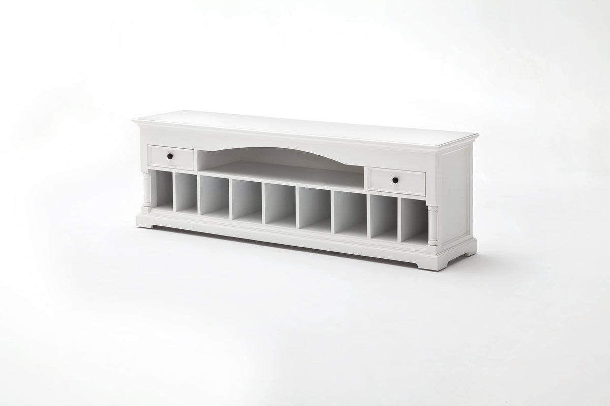 NovaSolo Provence Media Console TV Stand, Classic White – view 10