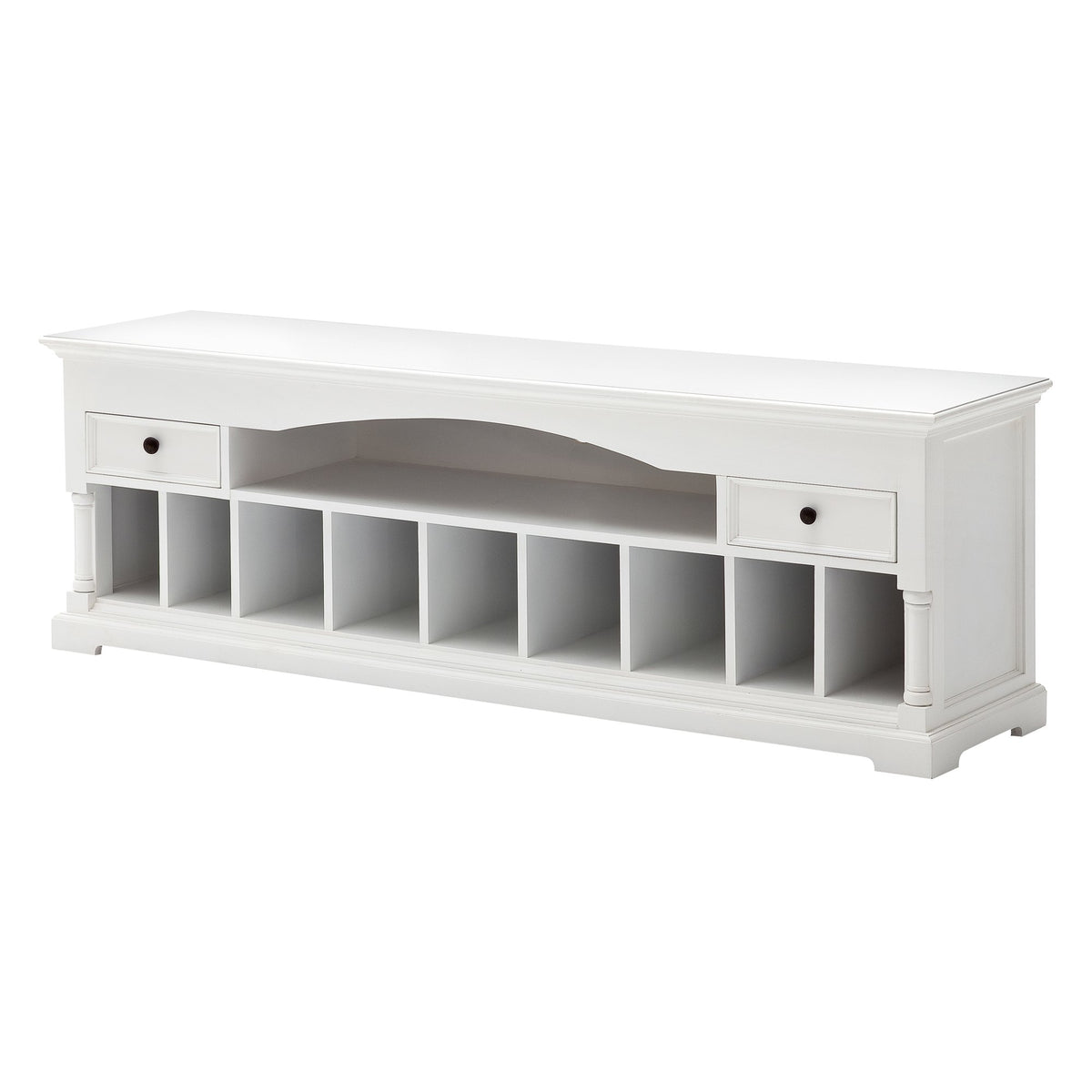 NovaSolo Provence Media Console TV Stand, Classic White – view 2