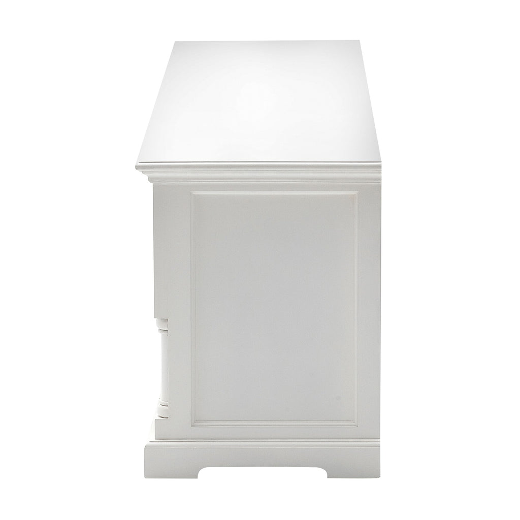 NovaSolo Provence Media Console TV Stand, Classic White – view 3