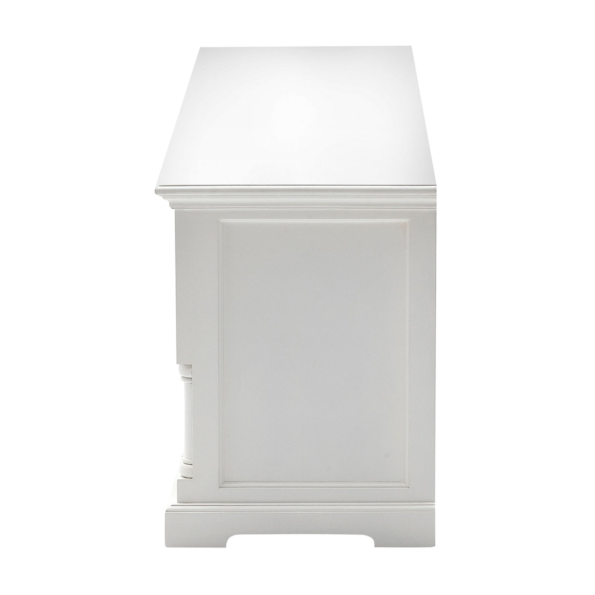 NovaSolo Provence Media Console TV Stand, Classic White – view 3