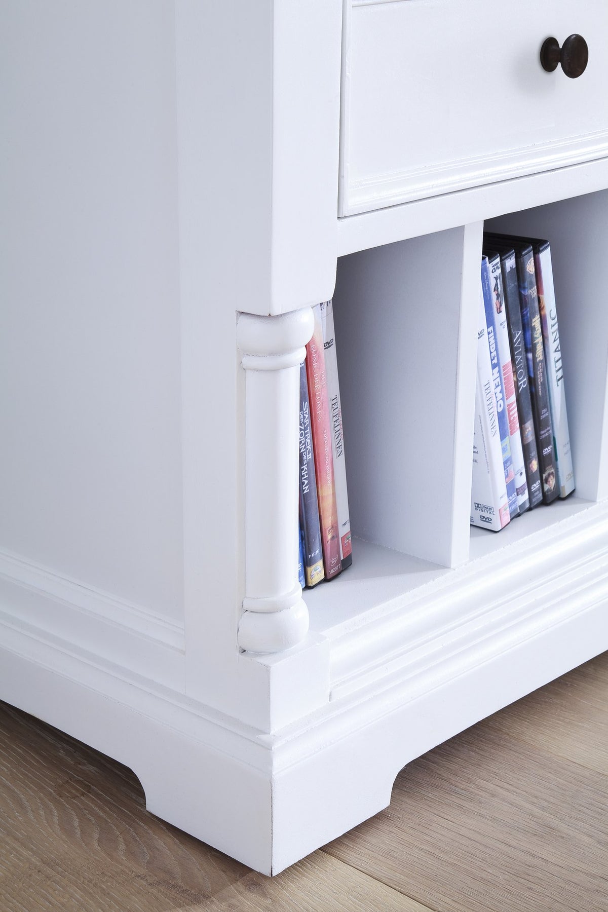 NovaSolo Provence Media Console TV Stand, Classic White – view 7