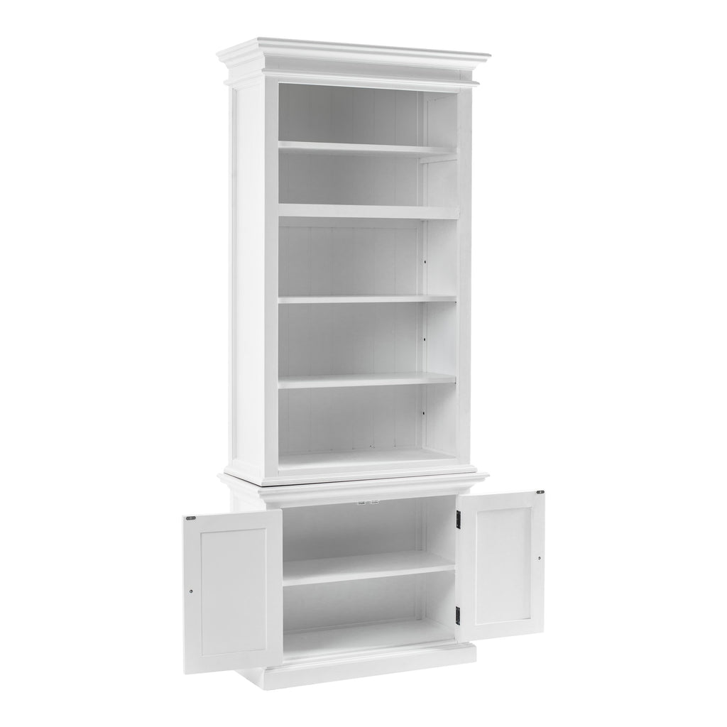 NovaSolo Halifax Single-Bay Hutch Unit, Classic White – view 3