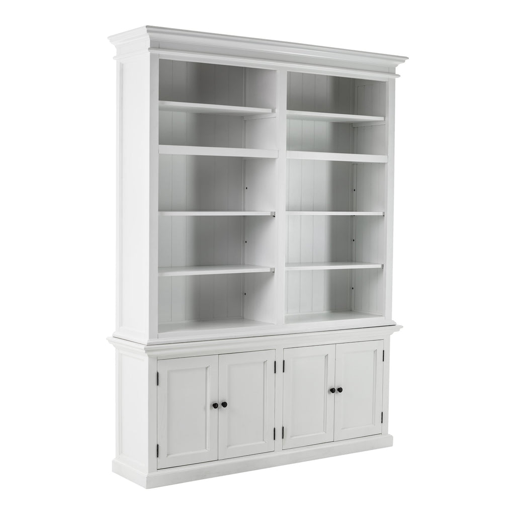 NovaSolo Halifax Double-Bay Hutch Unit, Classic White – view 2