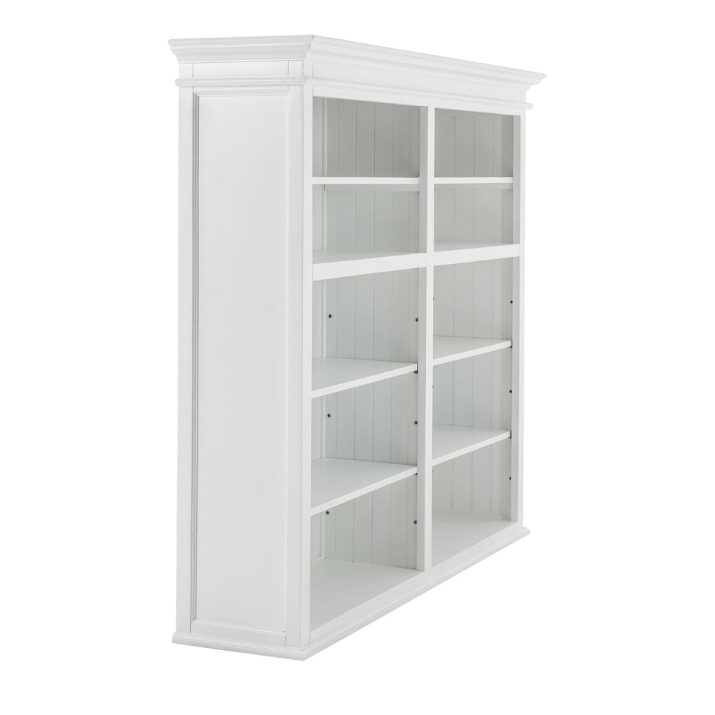 NovaSolo Halifax Double-Bay Hutch Unit, Classic White – view 7