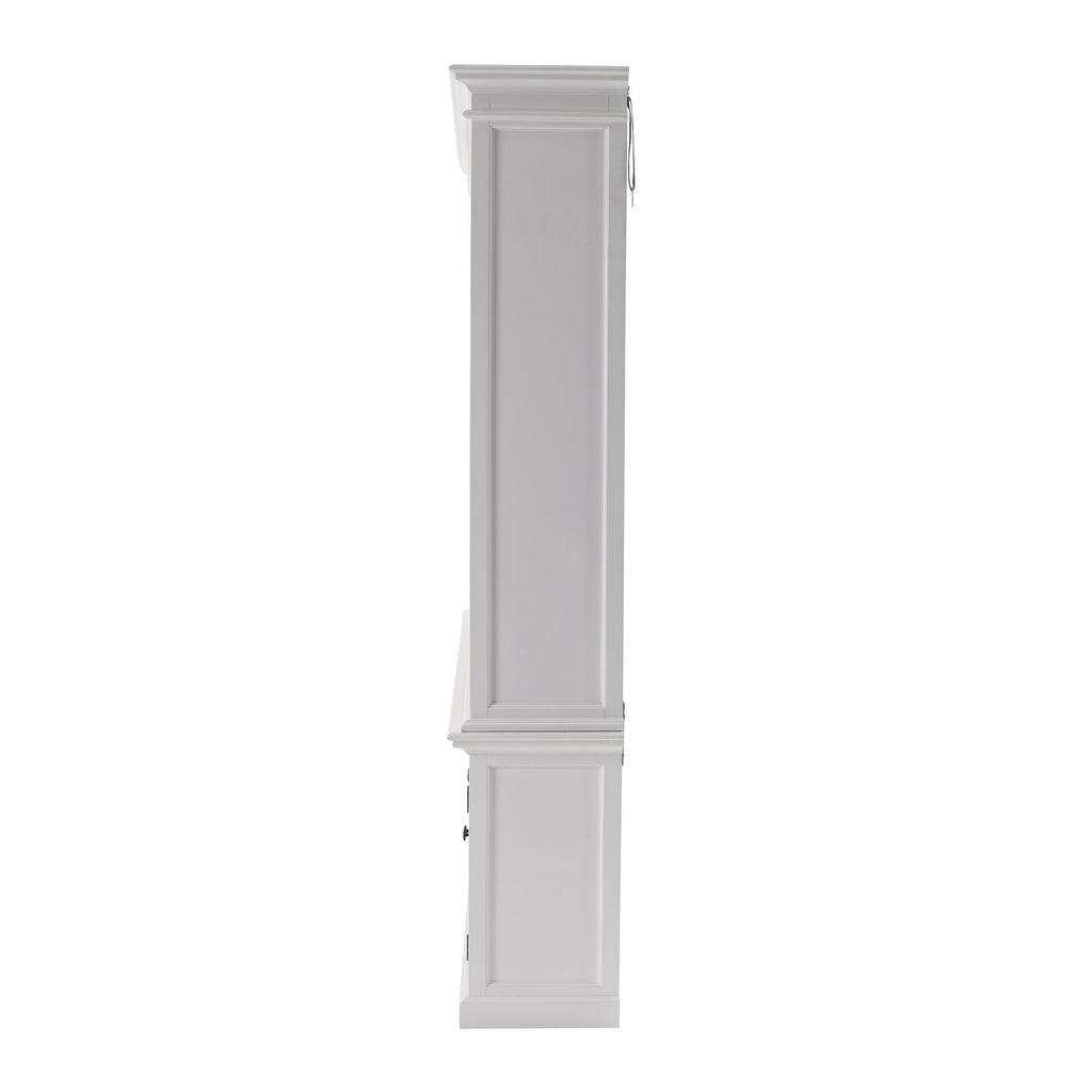 NovaSolo Halifax Triple-Bay Hutch Unit, Classic White – view 4