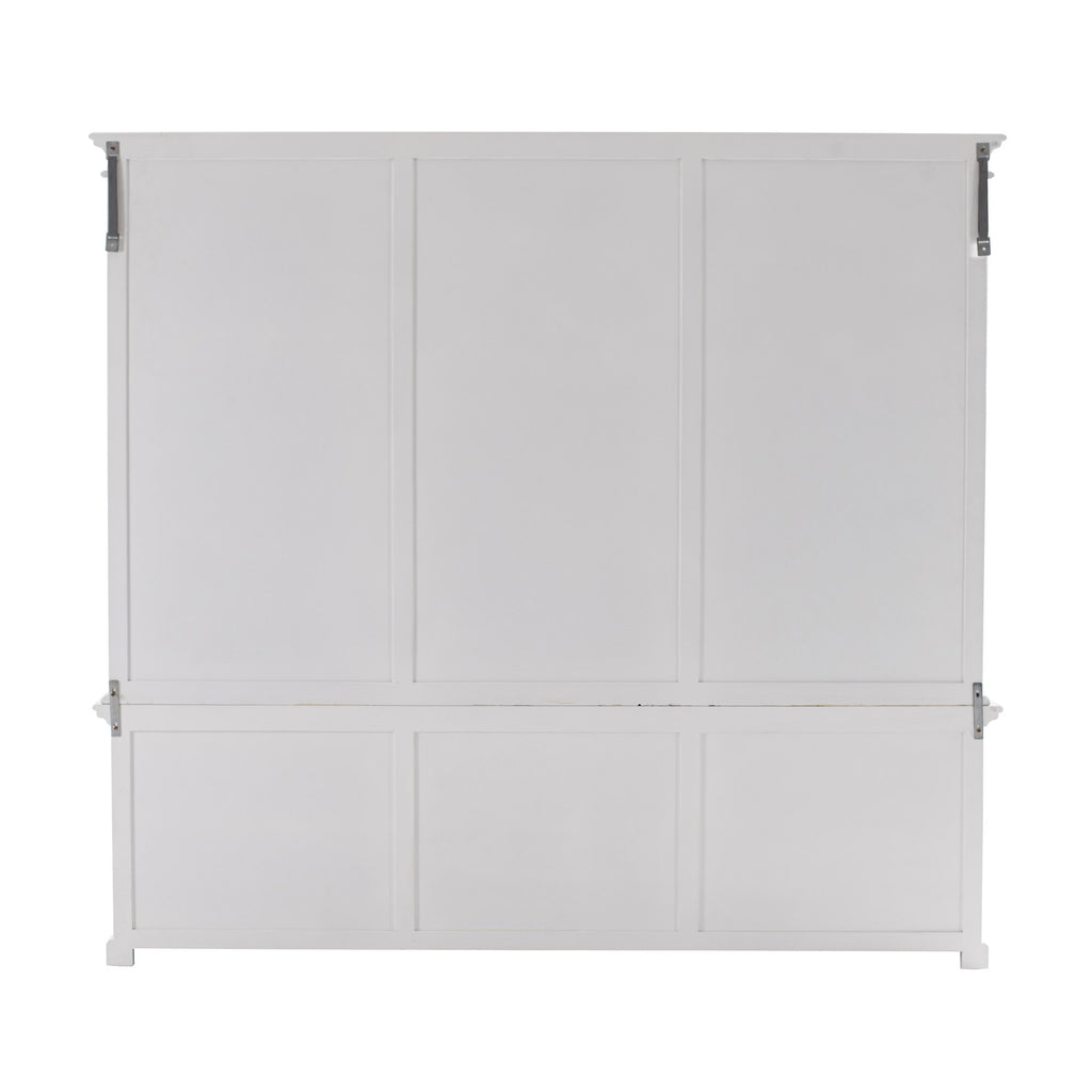 NovaSolo Halifax Triple-Bay Hutch Unit, Classic White – view 5