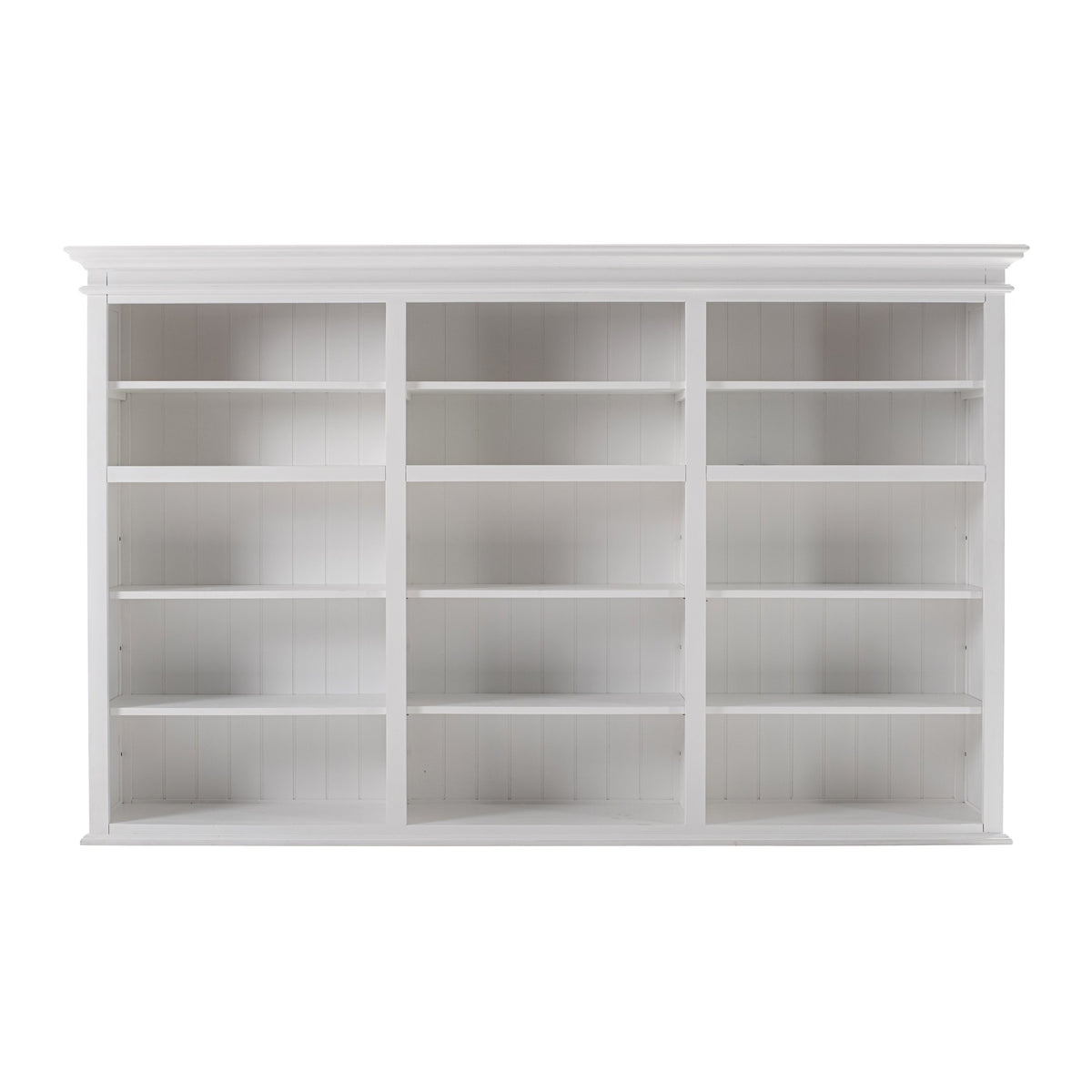 NovaSolo Halifax Triple-Bay Hutch Unit, Classic White – view 6