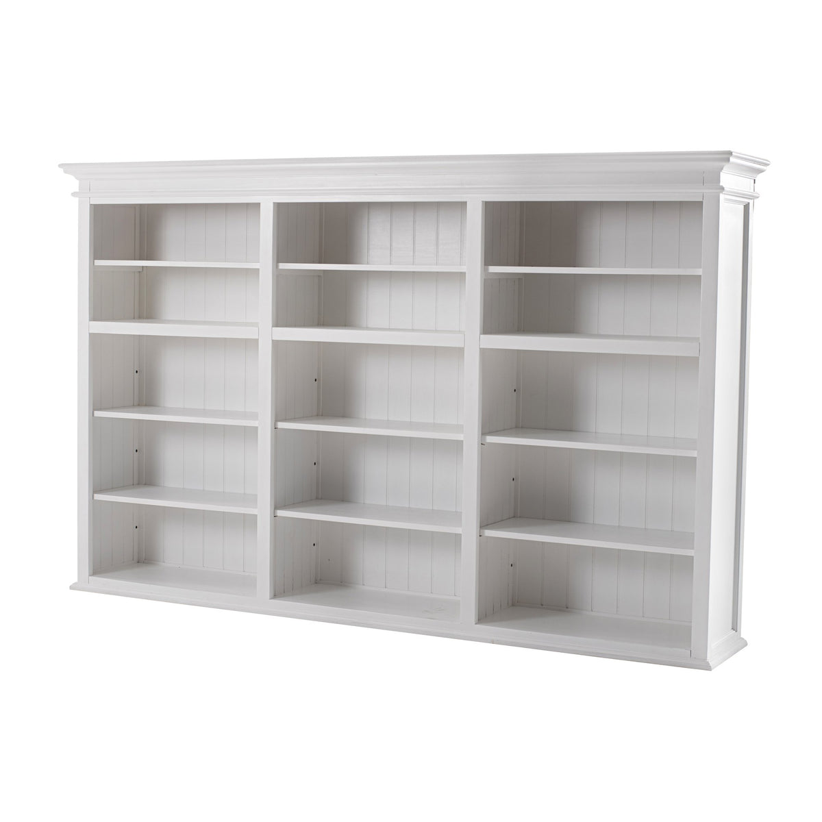 NovaSolo Halifax Triple-Bay Hutch Unit, Classic White – view 7