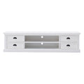 NovaSolo Halifax Large ETU with 4 Drawers TV Stand, Classic White