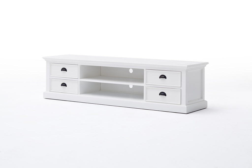 NovaSolo Halifax Large ETU with 4 Drawers TV Stand, Classic White – view 10
