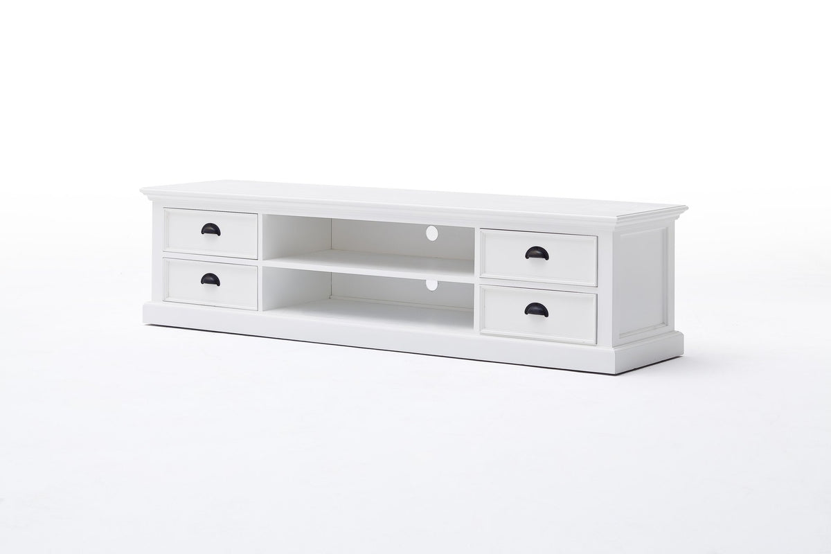 NovaSolo Halifax Large ETU with 4 Drawers TV Stand, Classic White – view 10