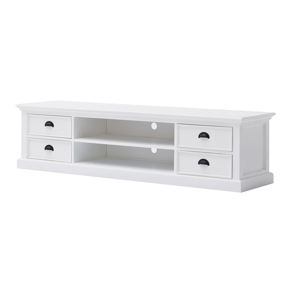 NovaSolo Halifax Large ETU with 4 Drawers TV Stand, Classic White – view 2