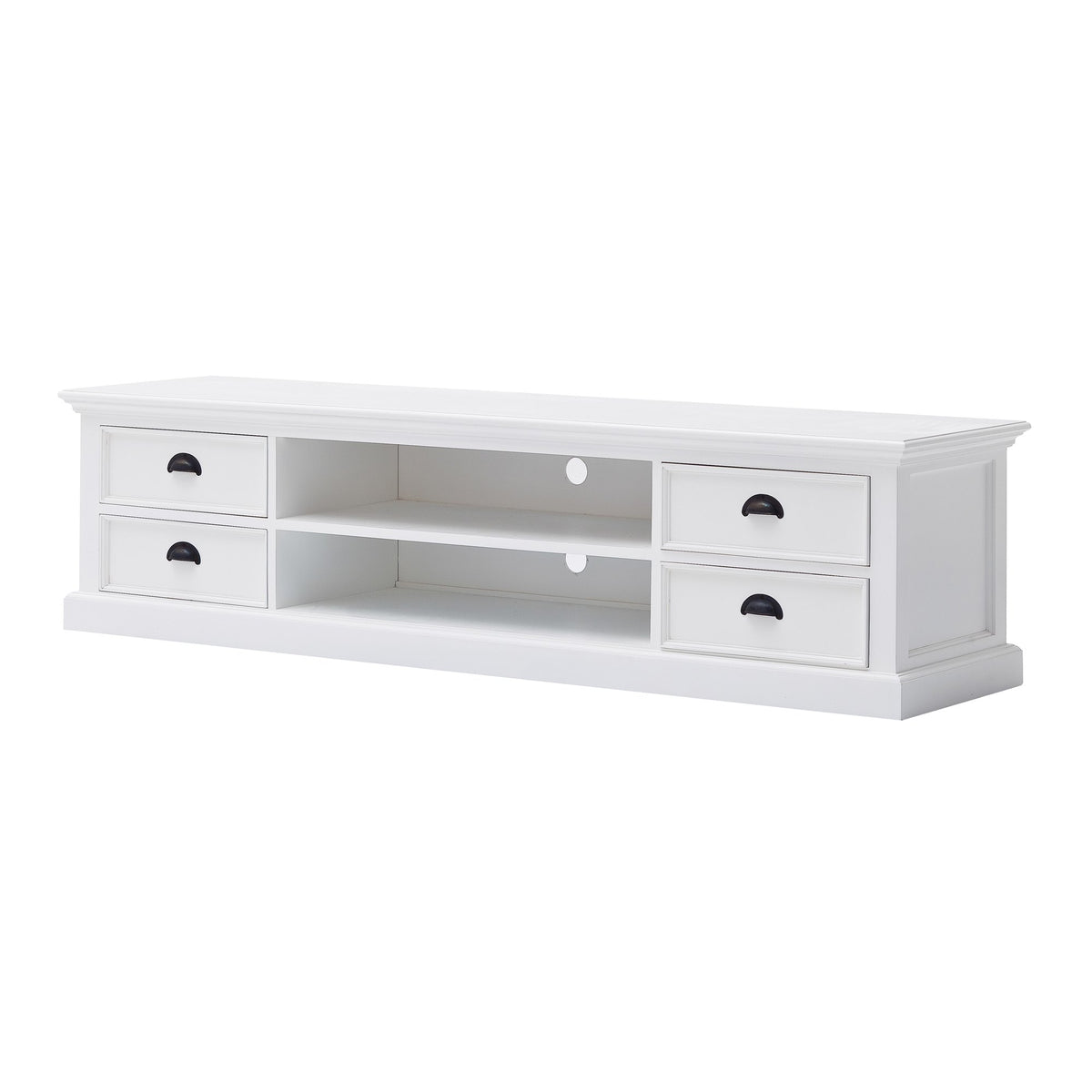 NovaSolo Halifax Large ETU with 4 Drawers TV Stand, Classic White – view 2