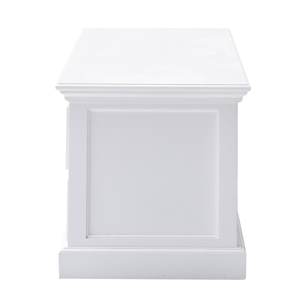 NovaSolo Halifax Large ETU with 4 Drawers TV Stand, Classic White – view 4