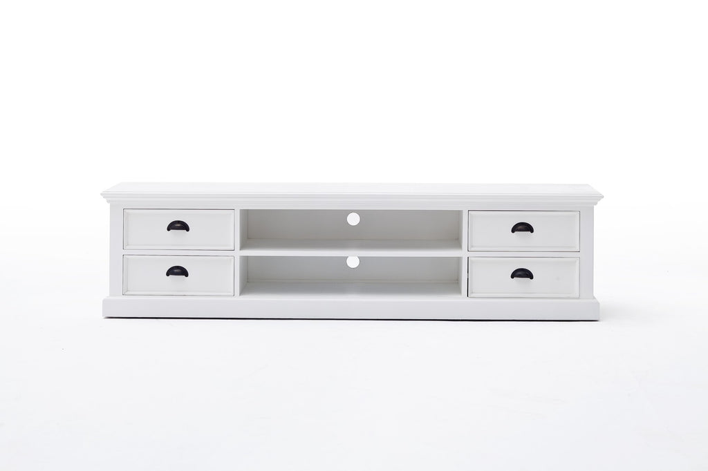NovaSolo Halifax Large ETU with 4 Drawers TV Stand, Classic White – view 9
