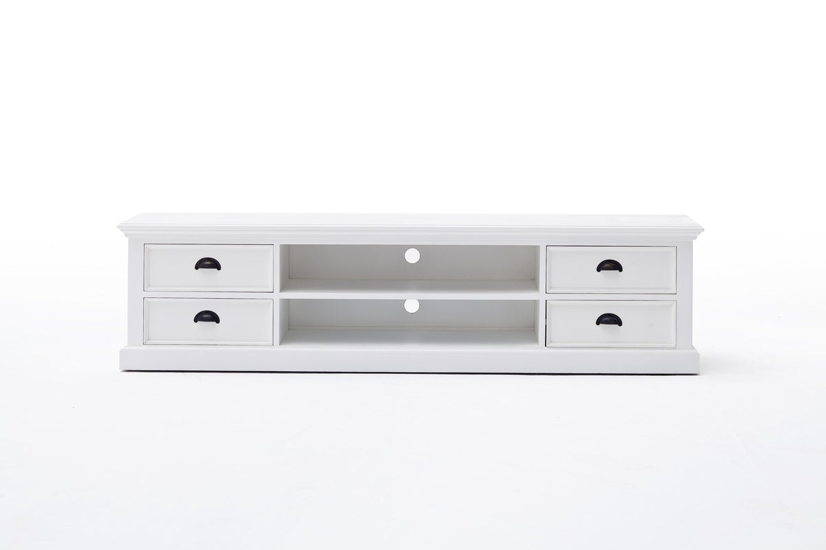 NovaSolo Halifax Large ETU with 4 Drawers TV Stand, Classic White – view 9