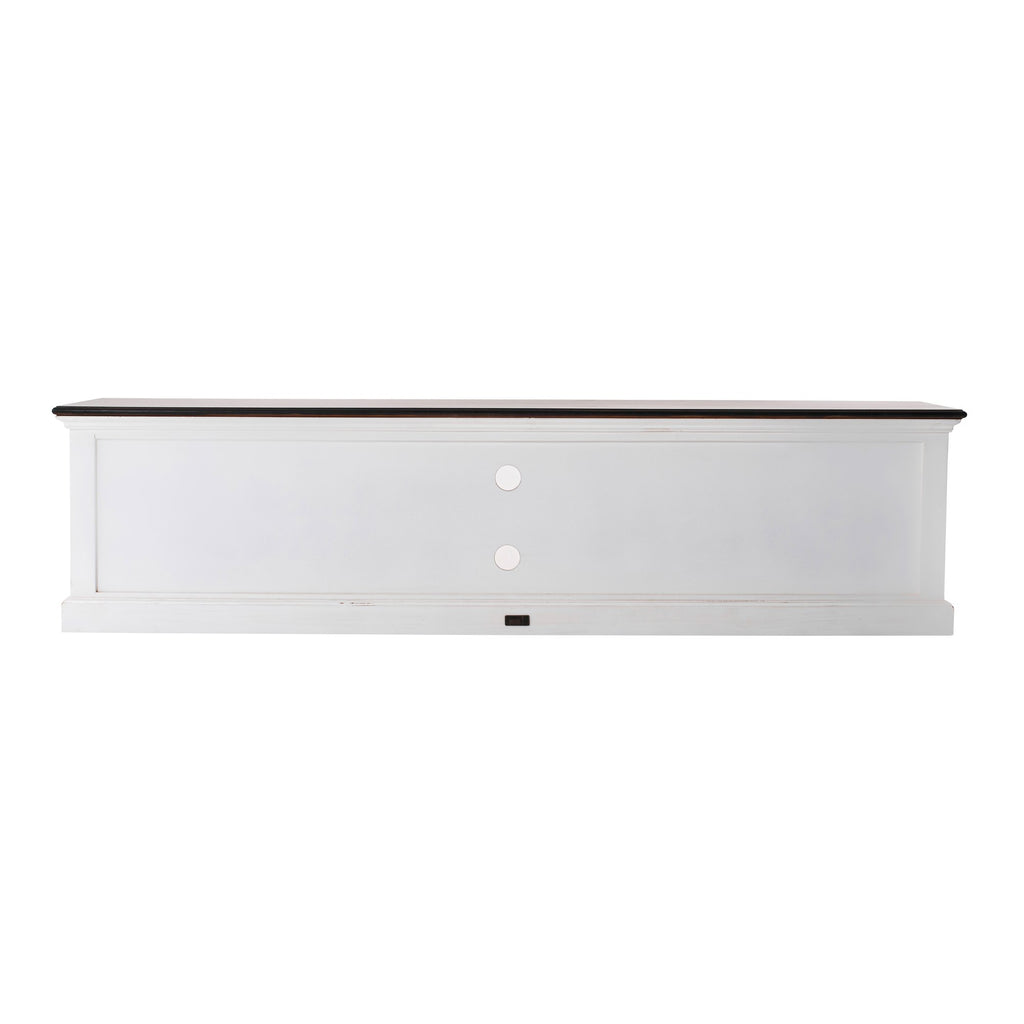 NovaSolo Halifax Accent Large ETU with 4 drawers TV Stand, White Distress & Deep Brown – view 5