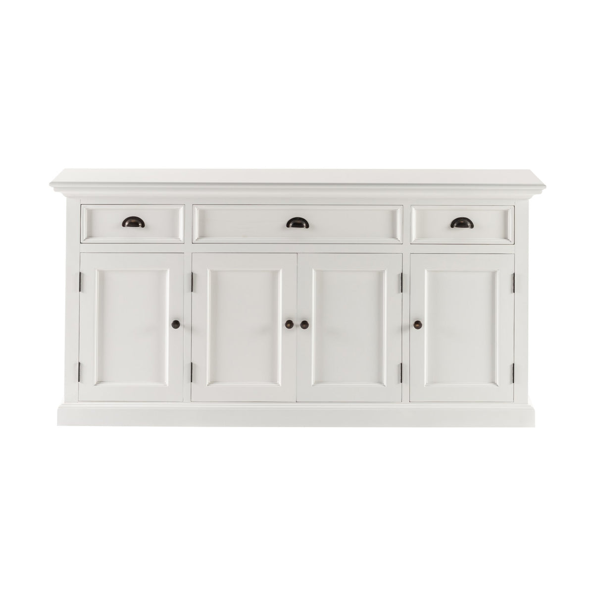 NovaSolo Halifax Buffet Console Table, Classic White