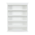 NovaSolo Halifax Bookcase with 5 Shelves, Classic White